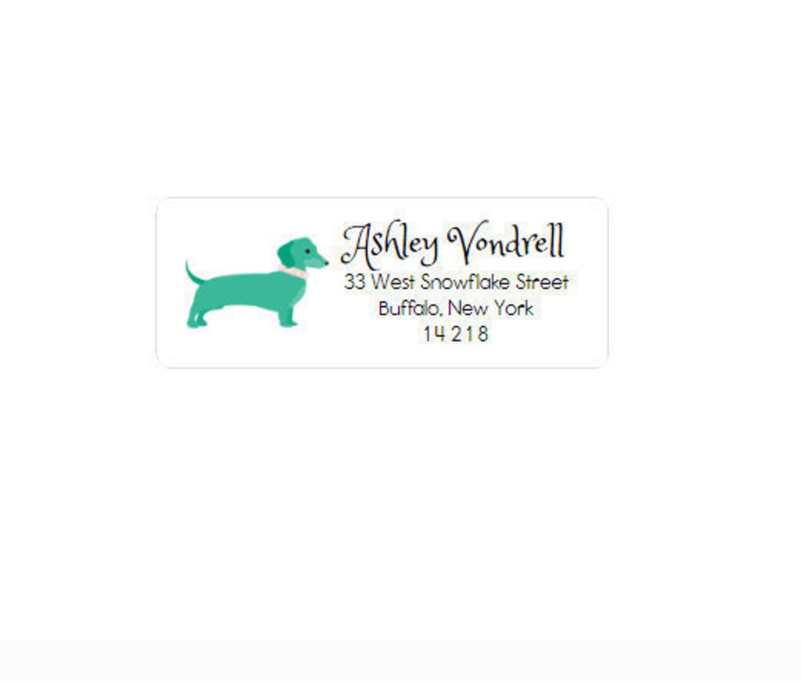 Return Address Labels Dog Custom Personalized Return Address Stickers