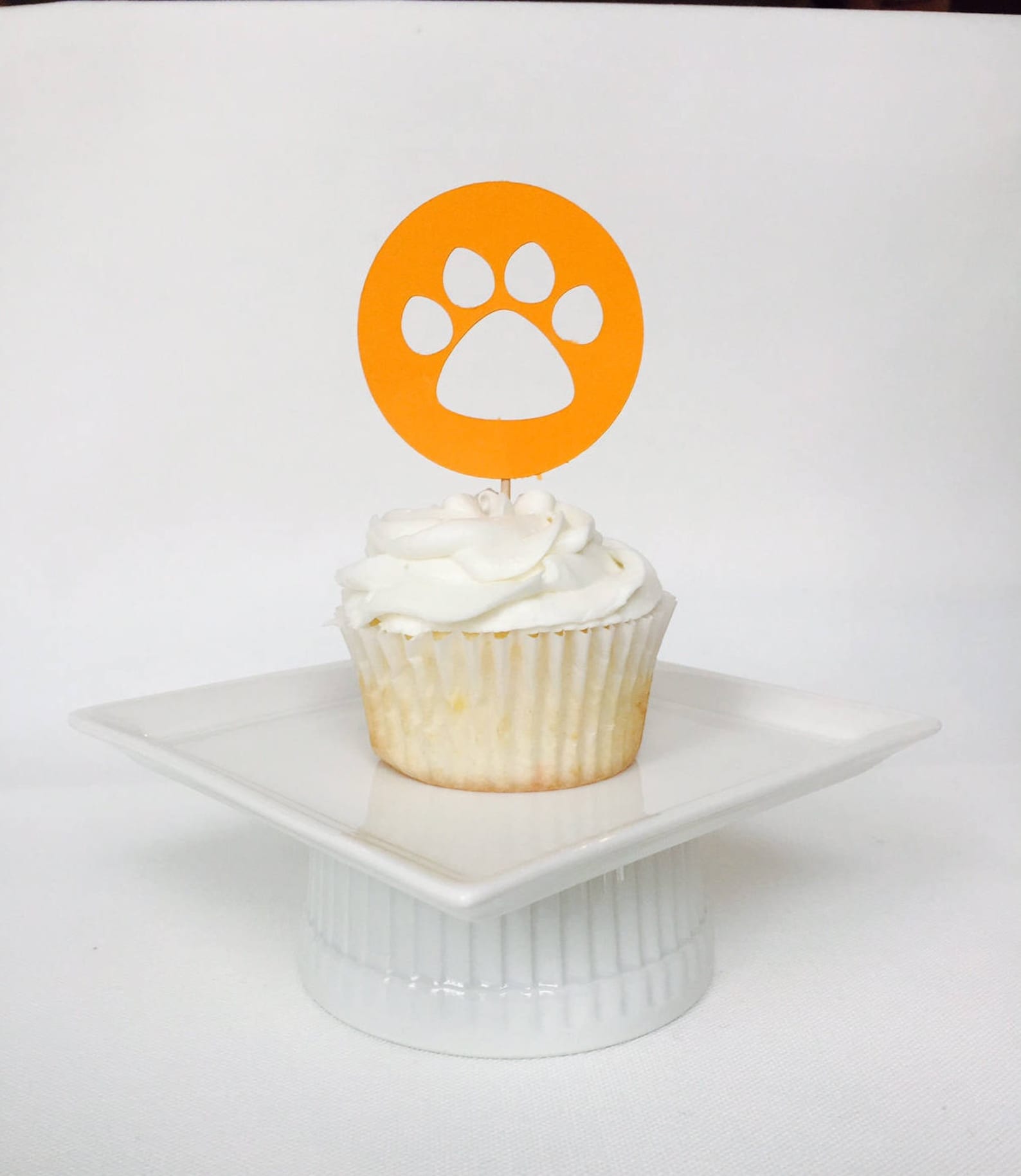Paw Print Cupcake Topper Dog Party Birthday Party Sports | Etsy