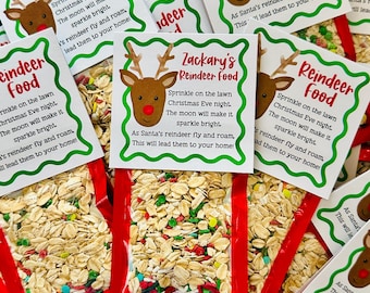 Personalized Reindeer Food: Christmas Eve Tradition