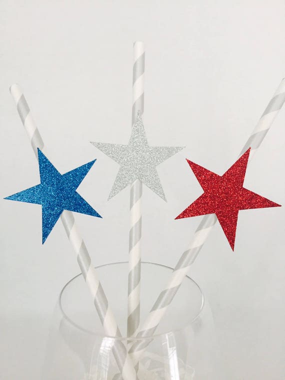 12 x 2 1/8 397109 12 x 2 1/8 TradeMart Inc 10 Ct Patriotic Party Star Shaped Straws 12 x 2 1/8 397109 12 x 2 1/8 TradeMart Inc 10 Ct Patriotic Party Star Shaped Straws