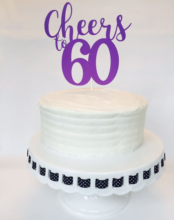 Home Kitchen Cake Toppers Cheers To 60 Years Cake Topper Gold Glitter Happy 60th Birthday Wedding Anniversary Party Decorations 60 Years Loved Cake Topper