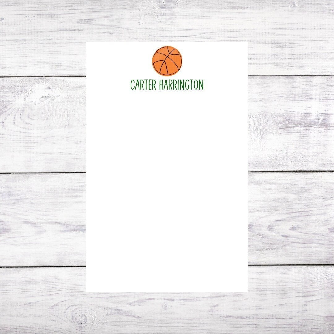 Personalized Notepad Basketball Coach Birthday Christmas Gift Party