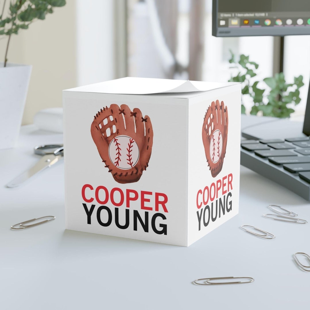 Personalized Baseball Sticky Note Cube: Team Colors, 700 Pages - Etsy