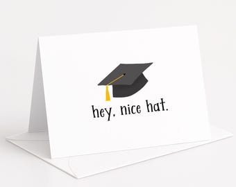Funny Graduation Card, Class of 2026, Nice Hat