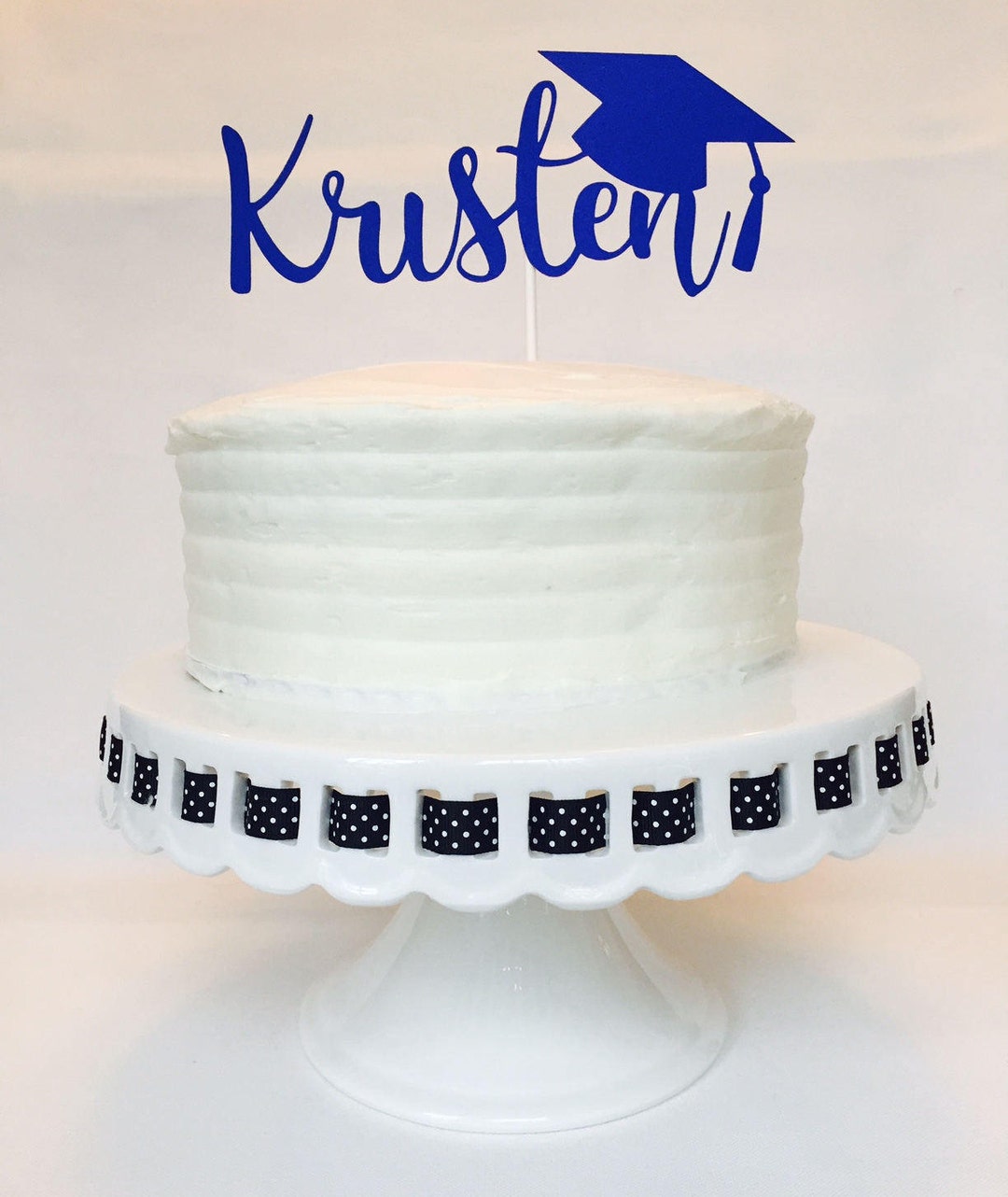 Graduation Cake Topper Personalized Name High School College