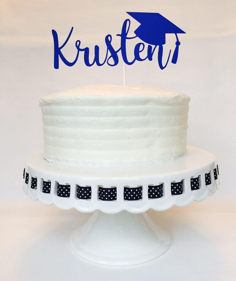 Graduation Cake Topper Personalized Name High School College Kindergarten Class of 2022 Grad Graduation Party image 1