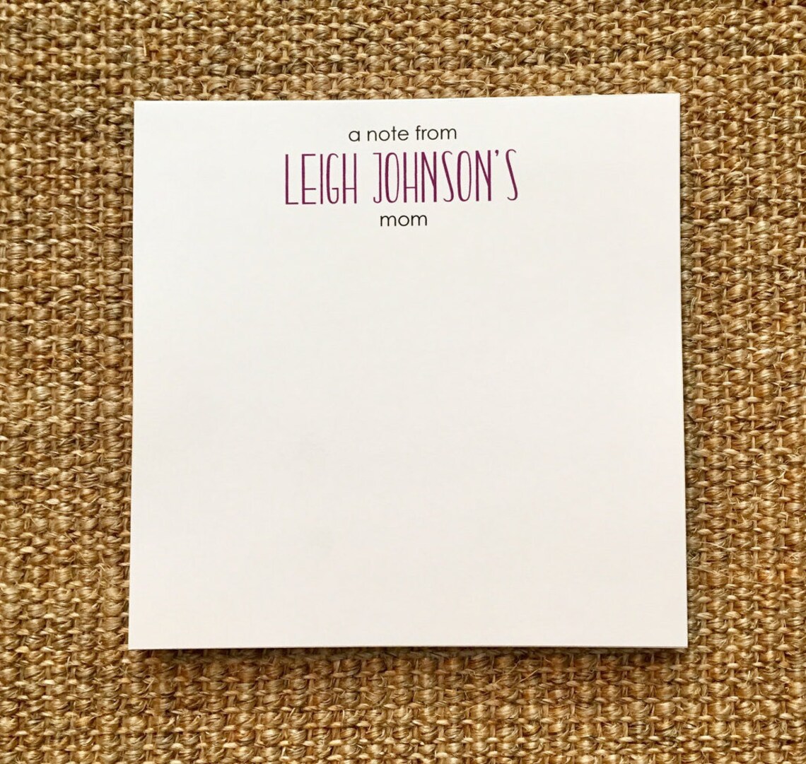 Notes From Mom Kids Notes Personalized Customized Etsy