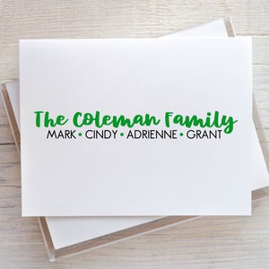 10 tarjetas de notas personalizadas - Familia - Gracias Nota - Recomañonte - Regalo de Navidad - Relleno de medias - Cumpleaños