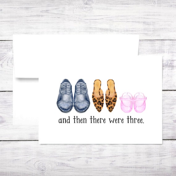 New Baby Card Shoes Mom Dad Girl Baby Shower New Mom New Parents Dad Baby Shower Funny Free Shipping Etsy Canada