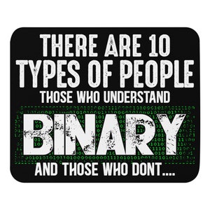Binary Mouse pad