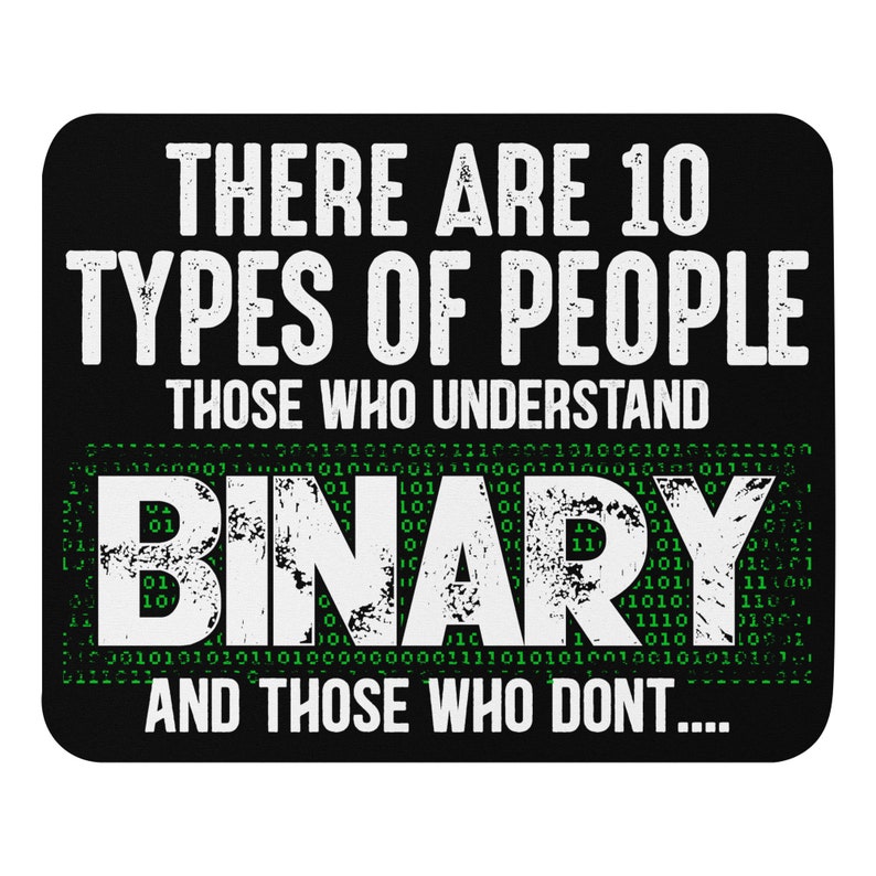 Binary Mouse pad
