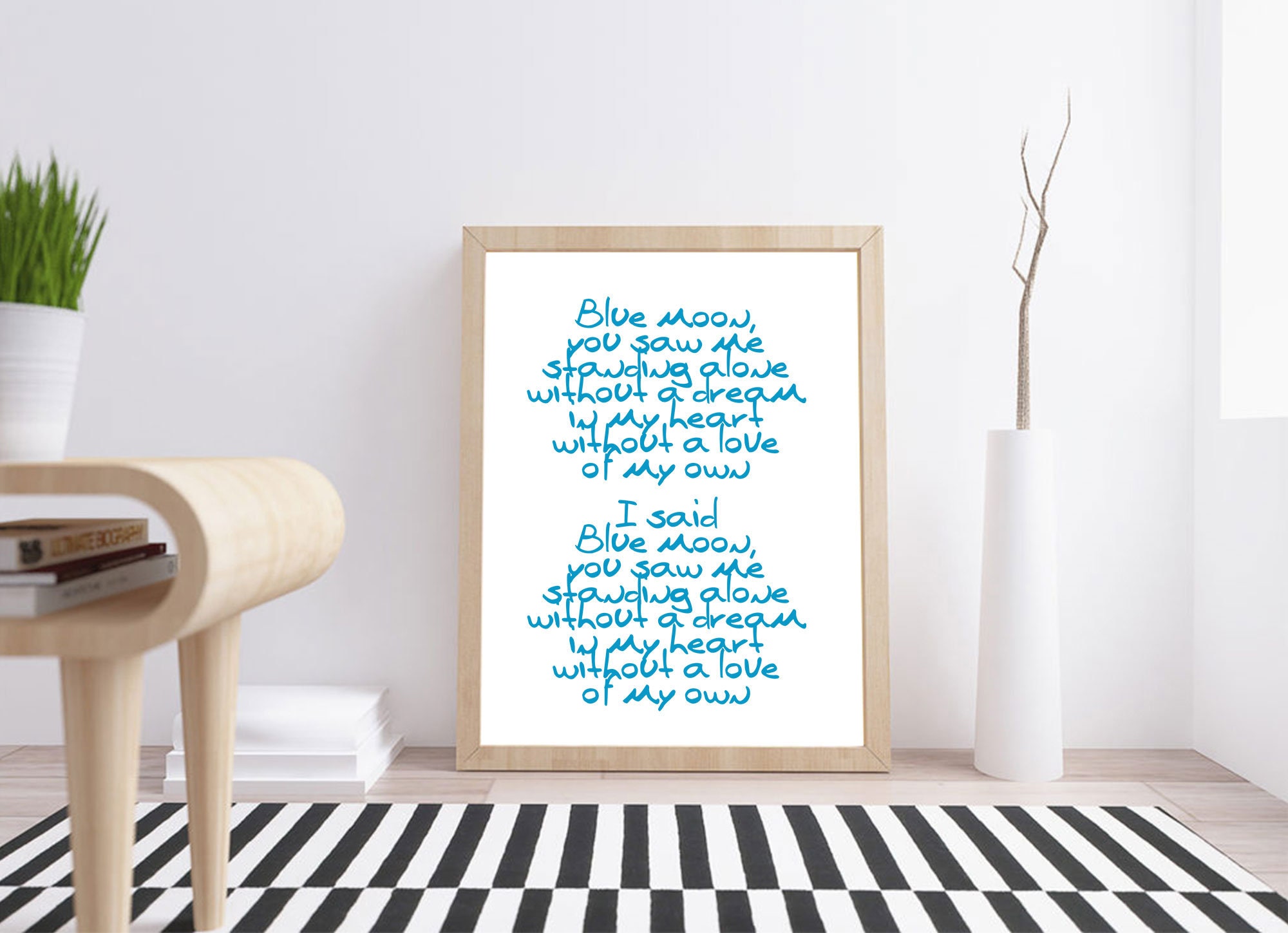 Manchester City Print Blue Moon Man City Football Prints - Etsy UK