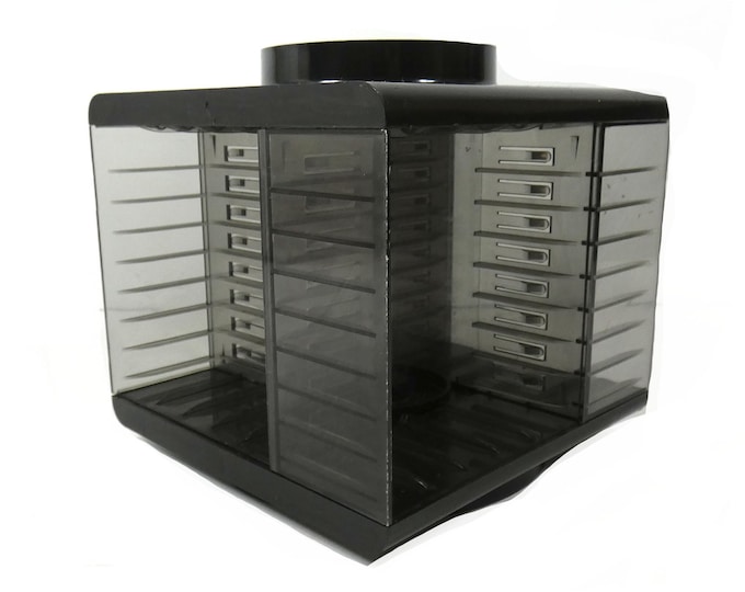 Cassette Carousel, Cassette Tape Holder Case, Vintage Cassette Rack Box,cassette Tape Storage