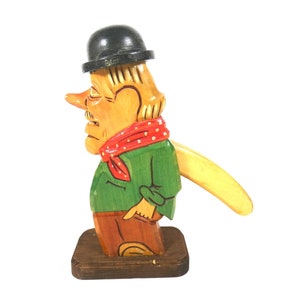 Erzgebirge figure,  Beautiful  vintage handpainted wooden german nutcracker,  Ore mountain nutcracker