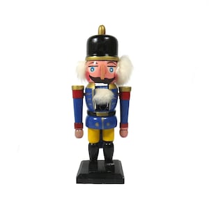 Erzgebirge figure,  Beautiful vintage handpainted wooden german nutcracker, large kuhnert erzgebirge gardist nutcracker