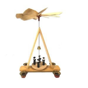 Erzgebirge Christmas Pyramid, German  old Christmas erzgebirge candle holder carousel,Christmas windmill