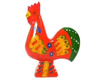 Scandinavian big  dala rooster, Dalahorse Sweden,Swedish rooster dalahast wood, Dalecarlian, dalahast, Nusnas