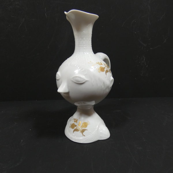 Bjorn Wiinblad vase/candles stick holder, Rose Primavera  head vase, for Rosenthal, Danish Design