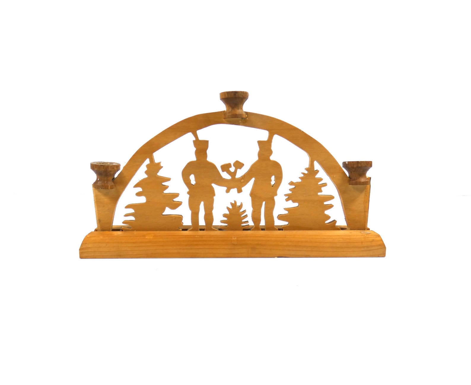 Schwibbogen, a German Christmas Light Arch from the Erzgebirge