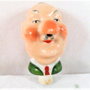 Flaschenstopper aus Keramik, Vintage Flaschenstopper, Weinkork