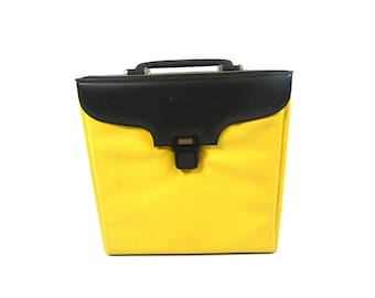 Preciosa caja vintage para discos individuales, carpeta de 7 pulgadas, caja de almacenamiento para discos de 45 rpm