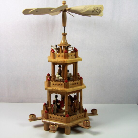 Big Erzgebirge Christmas Pyramid German carouselhandmade Etsy