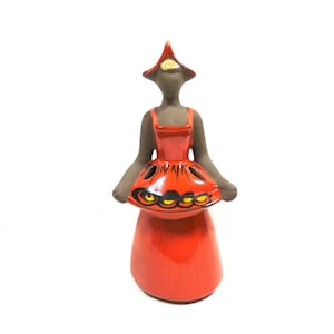 Ulla Skogh, große Blumenmädchen Vase, schwedische Keramik, skandinavische Keramik, Jie Gantofta, Jie Verkstad
