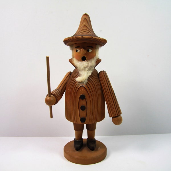 Erzgebirge Beautiful Incense smoker man, vintage rauchermannchen,, German  incense burner Erzgebirge, Sweep