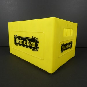 CD storage/rack, vintage Dutch Heineken Beer Crate, plastic mini beer crate