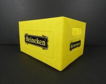 Cd-opberger/-rek, vintage Nederlandse Heineken-bierkrat, plastic mini-bierkrat