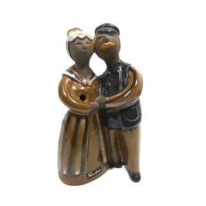 Rosa Ljung, man and woman, couple,,swedish ceramic , married couple Scandinavian pottery, Jie Gantofta,Jie Verkstad