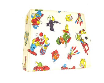 Almacenamiento de carpetas individuales, hermoso mapa vintage de registros individuales, carpeta de 7 pulgadas, caja de almacenamiento de 45 rpm