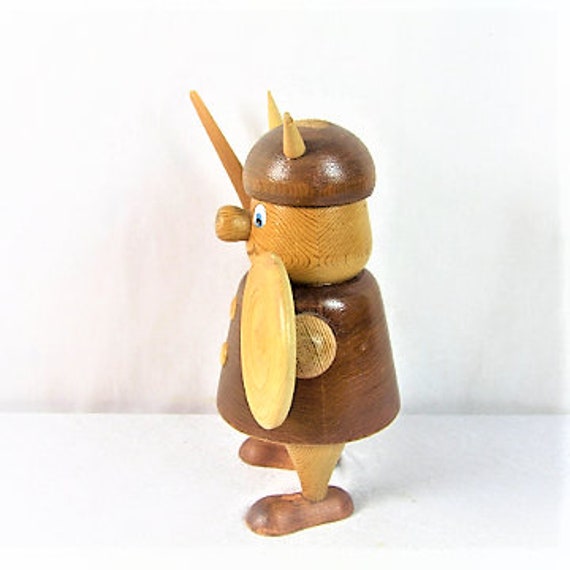 Beautiful Big Viking Vintage Sweden, Scandinavian Wooden Viking - Etsy