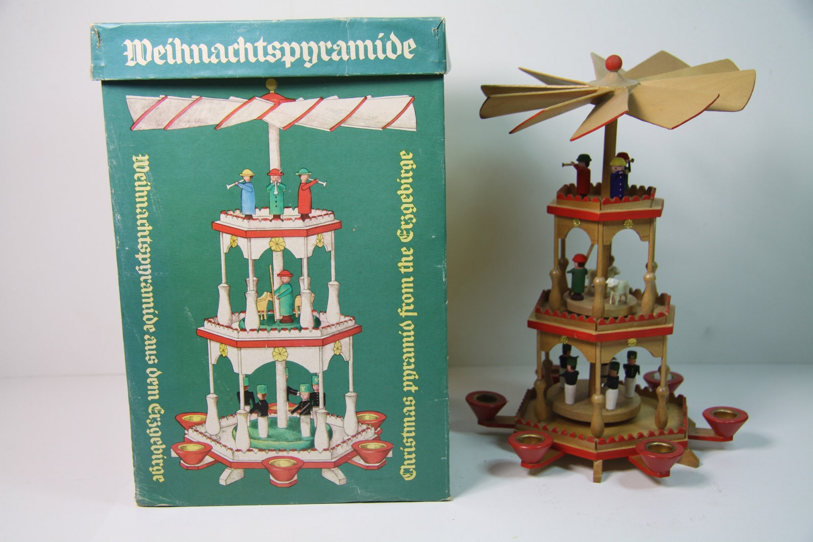 German Christmas Pyramids Light and Movement Brighten The Holidays