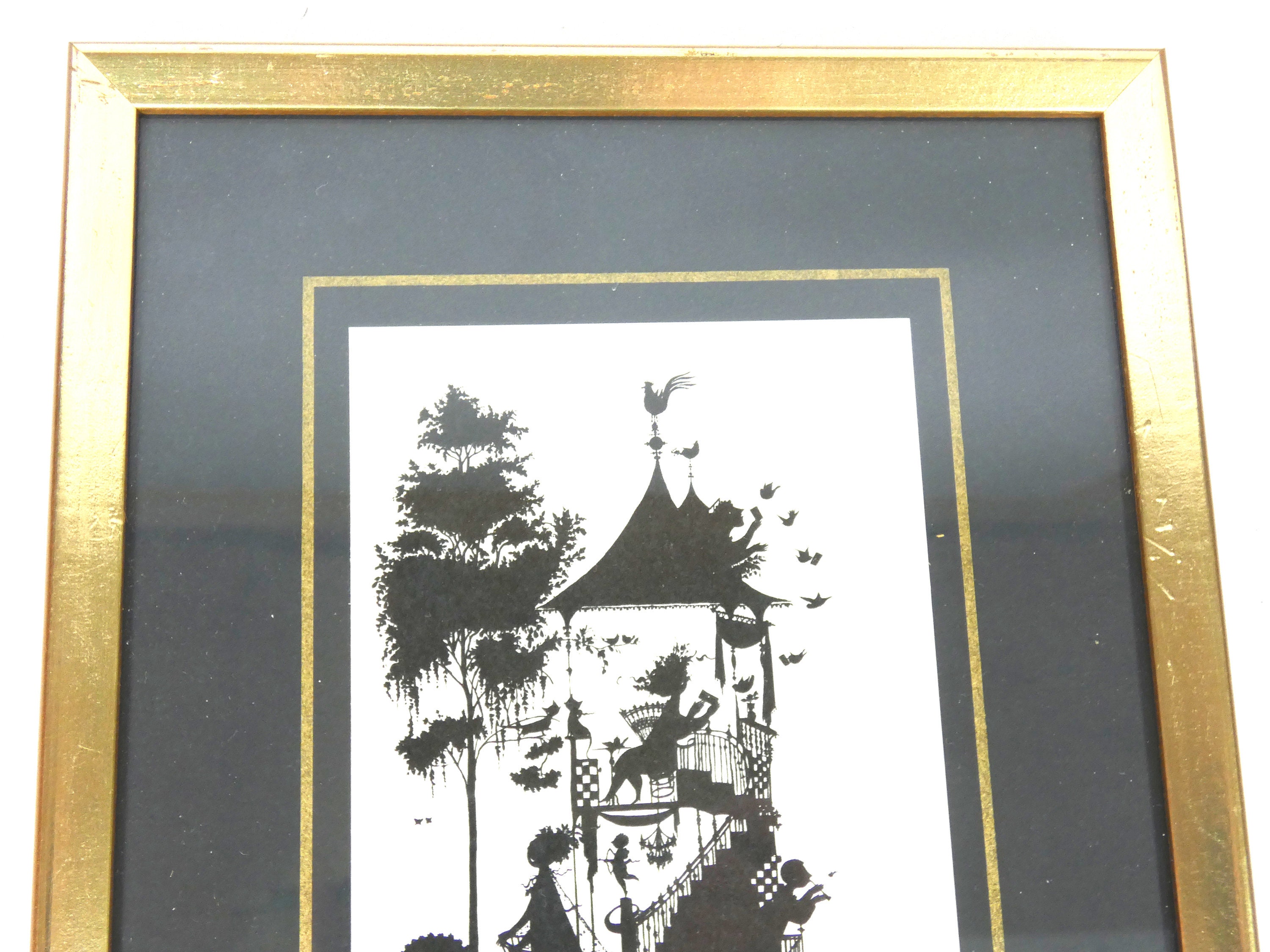 Bjorn Wiinblad ビンテージ フレーム入りデンマーク ポスター、春