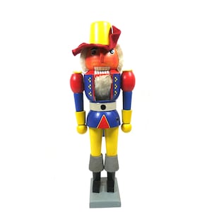 Erzgebirge figure,  Beautiful  vintage handpainted wooden german nutcracker, kuhnert erzgebirge gardist nutcracker