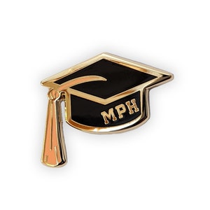 Masters of Public Health Grad Cap Hard Enamel Pin | Lapel Pin ...