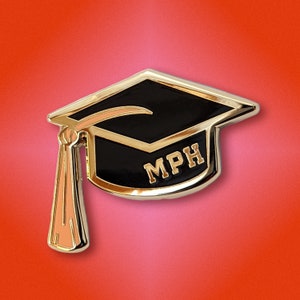 MPH Graduation Cap Enamel Pin – Public Health Grad Gift – MPH Degree ...