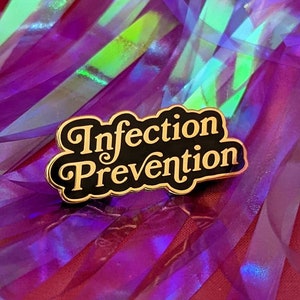 Infection Prevention Enamel Pin – Public Health Gift – Infection Control Pin – Epidemiology Lapel Pin – Nurse Badge Pin