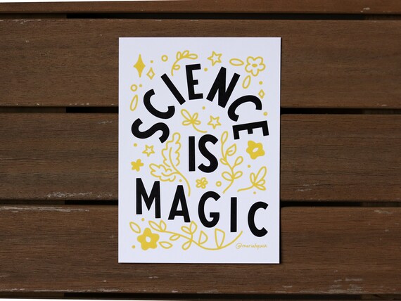 Science is Magic Art Print // 5x7 Art Print public health | Etsy