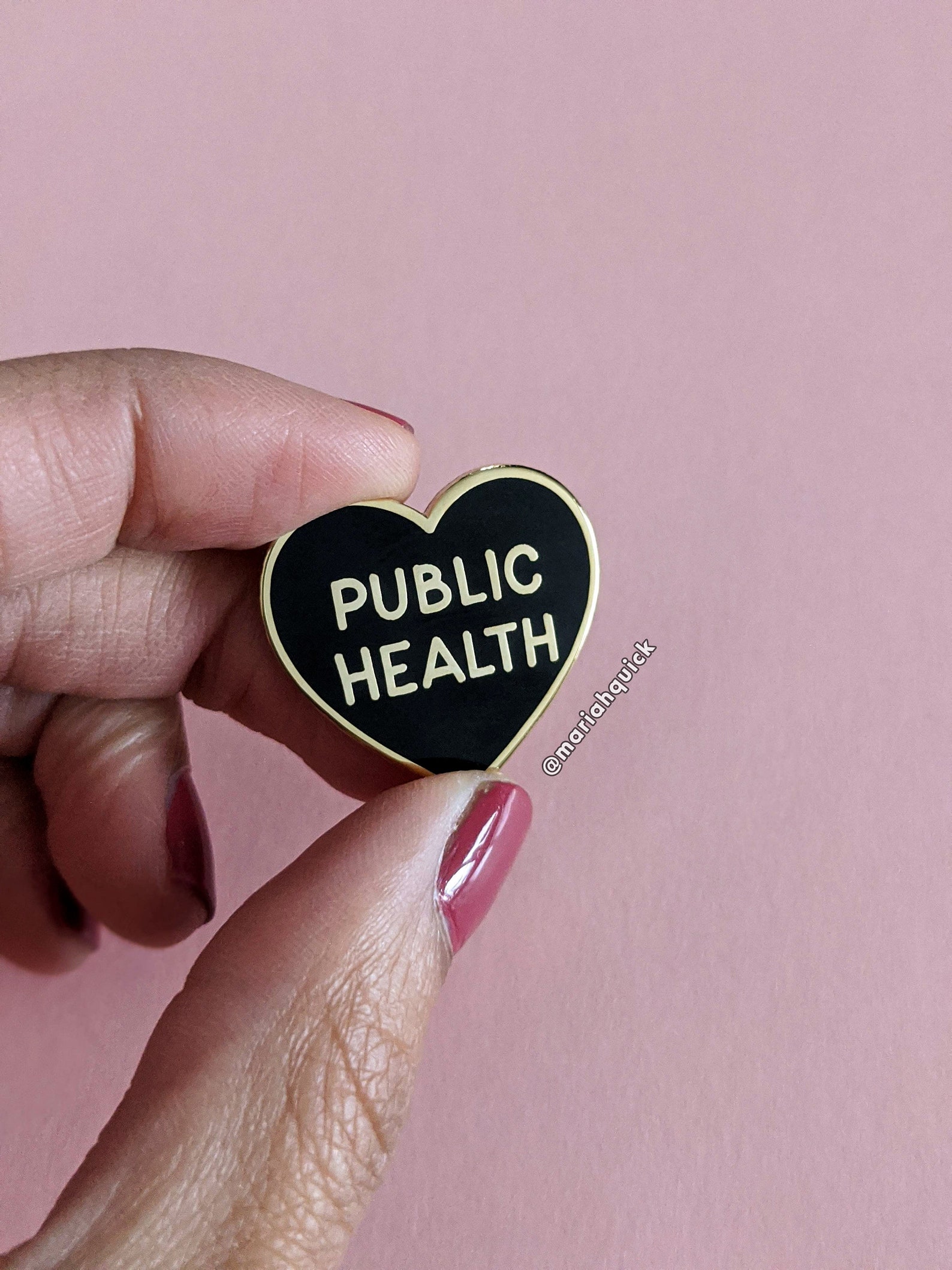 Public Health Heart Enamel Pin – Public Health Student Gift ...