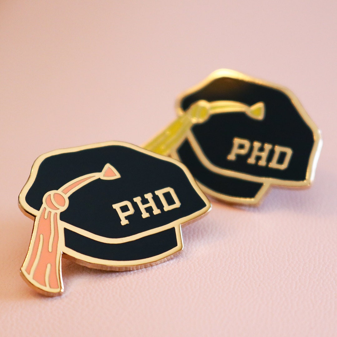 Phd Graduation Cap Enamel Pin Doctorate Graduation Gift Phd Grad