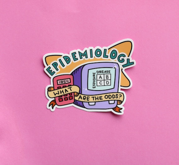 Epidemiology Public Health Sticker / science / nurse / lab tech / vaccine / waterproof / vinyl / epidemiologist retro statistics