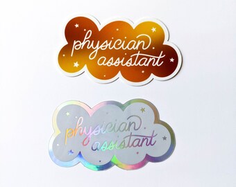 Physician Assistant - Public Health waterproof Sticker epidemiology / science / nurse / researcher vaccinate planner calendar biology phd