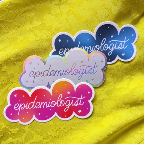 Epidemiologist - Public Health waterproof Sticker epidemiology / science / nurse / researcher vaccinate planner calendar biology phd