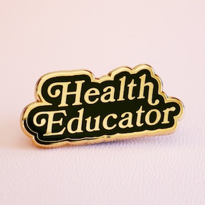 Health Educator Enamel Pin – Public Health Pin – CHES MCHES Gift – Health Promotion Pin – Public Health Educator Lapel Pin