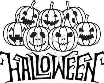 Halloween Pumpkins SVG, Halloween Clipart, Halloween PNG, Pumpkin Clipart, Fall SVG, svg files for Cricut, Holiday svgs, Pumpkin Png