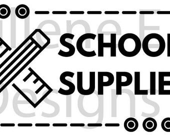 School Supplies Clip Art, School Supplies SVG, Teacher Clip Art, School Clip Art, Back to School Clip Art, Back to School SVG