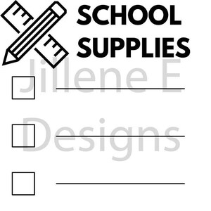 School Supplies Clip Art, School Supplies SVG, School Clip Art, Teacher Clip Art, Back to School Clip Art