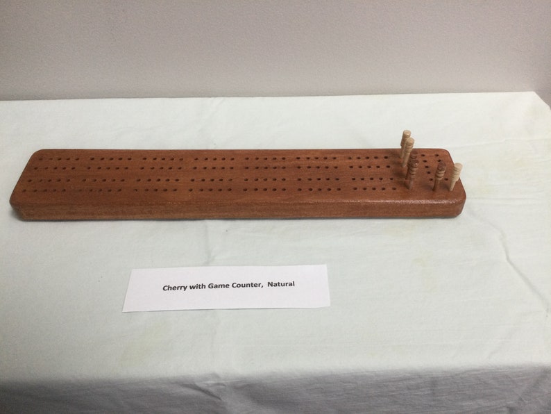 Two Player Cribbage Board With Game Counter Etsy